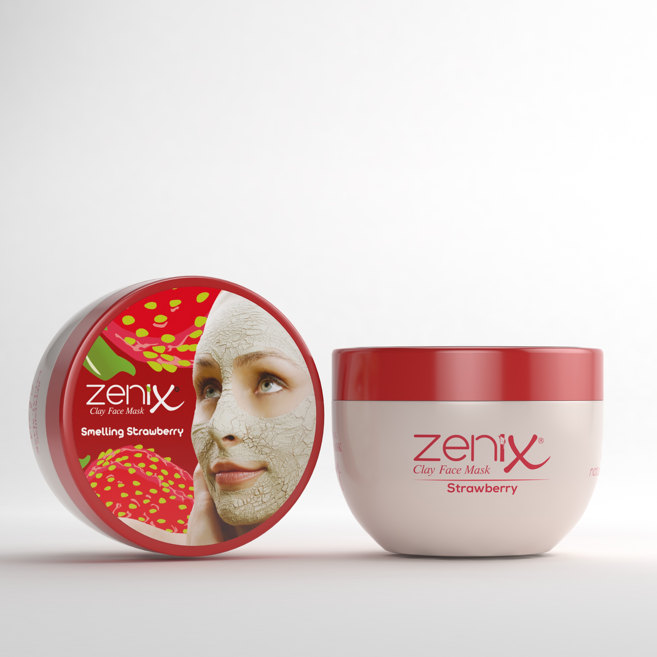 zenix clay face mask strawberry 350 g