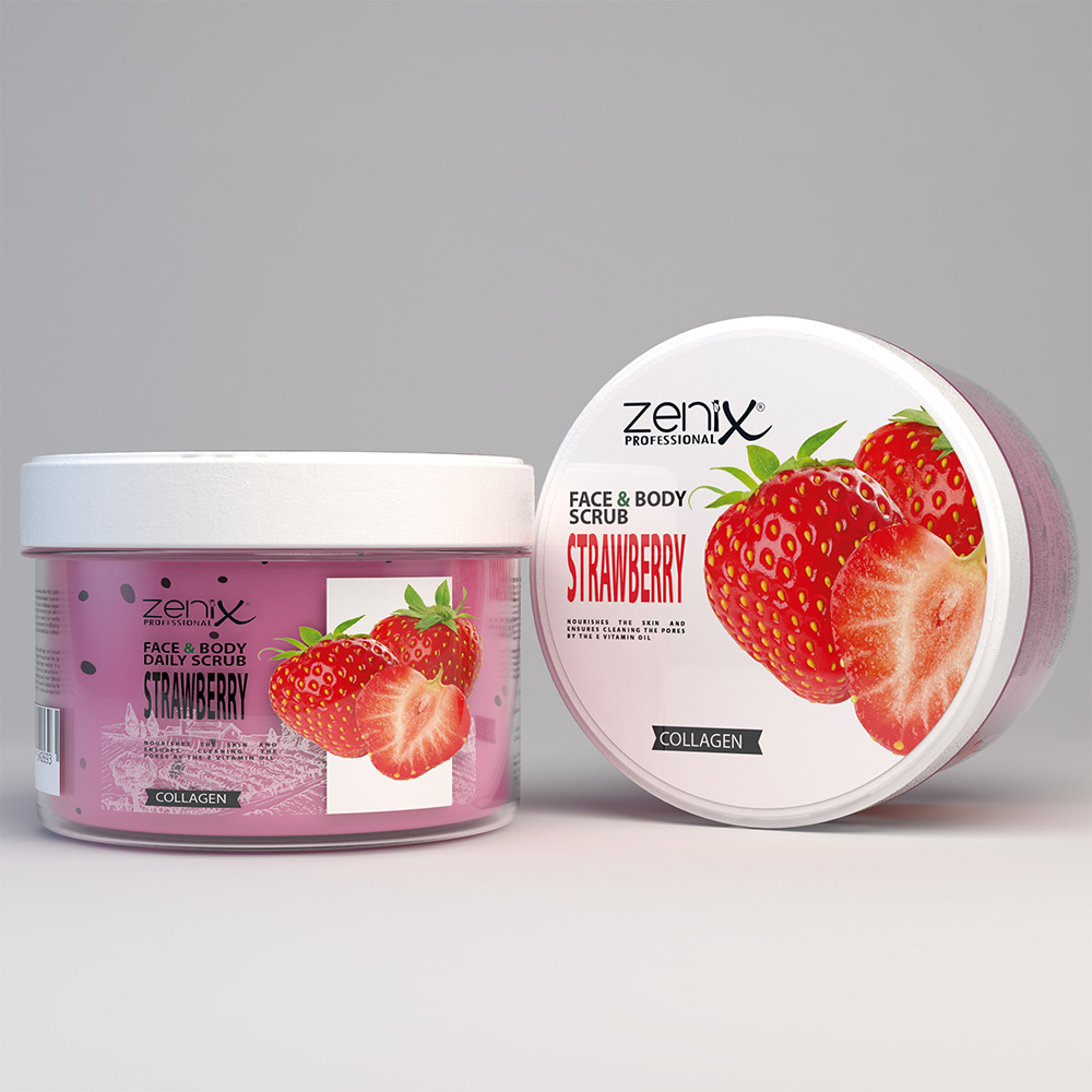zenix-face-skin-care-daily-scrub-strawberry-275-ml